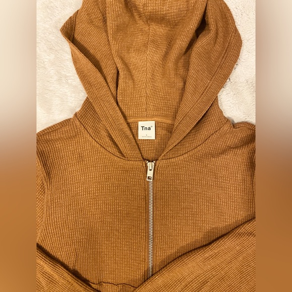 ARITZIA WAFFLE ZIP HOODIE - Picture 5 of 5